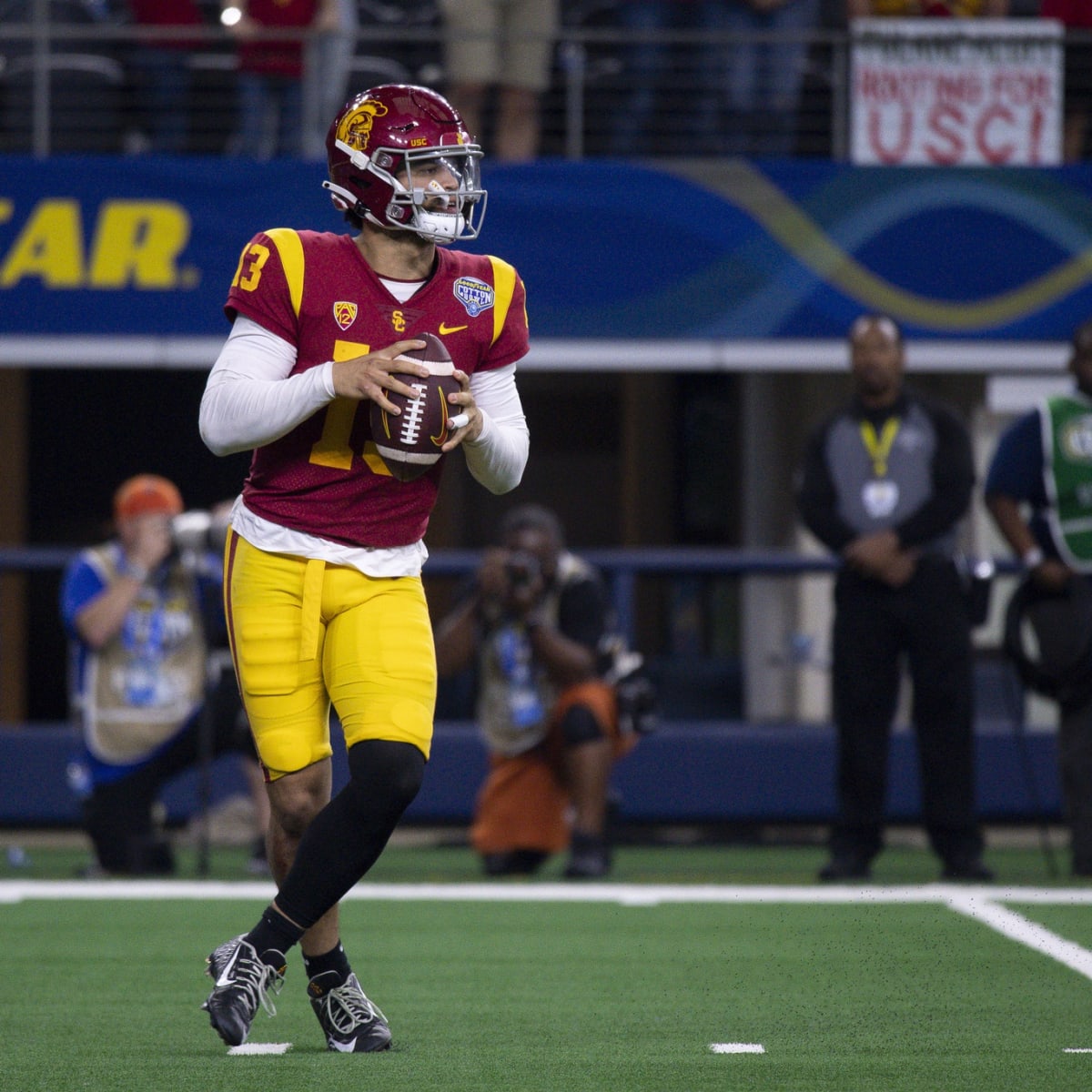 USC QB Caleb Williams on '24 NFL Draft: 'We'll see'