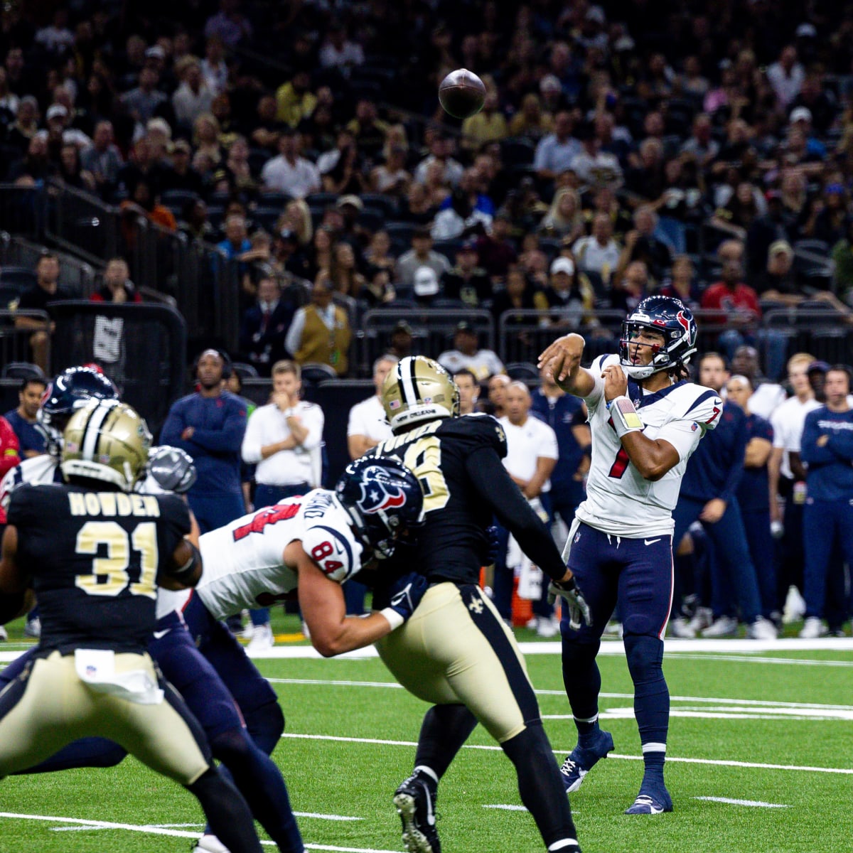 Stroud has scoring pass as Texans beat Saints 17-13