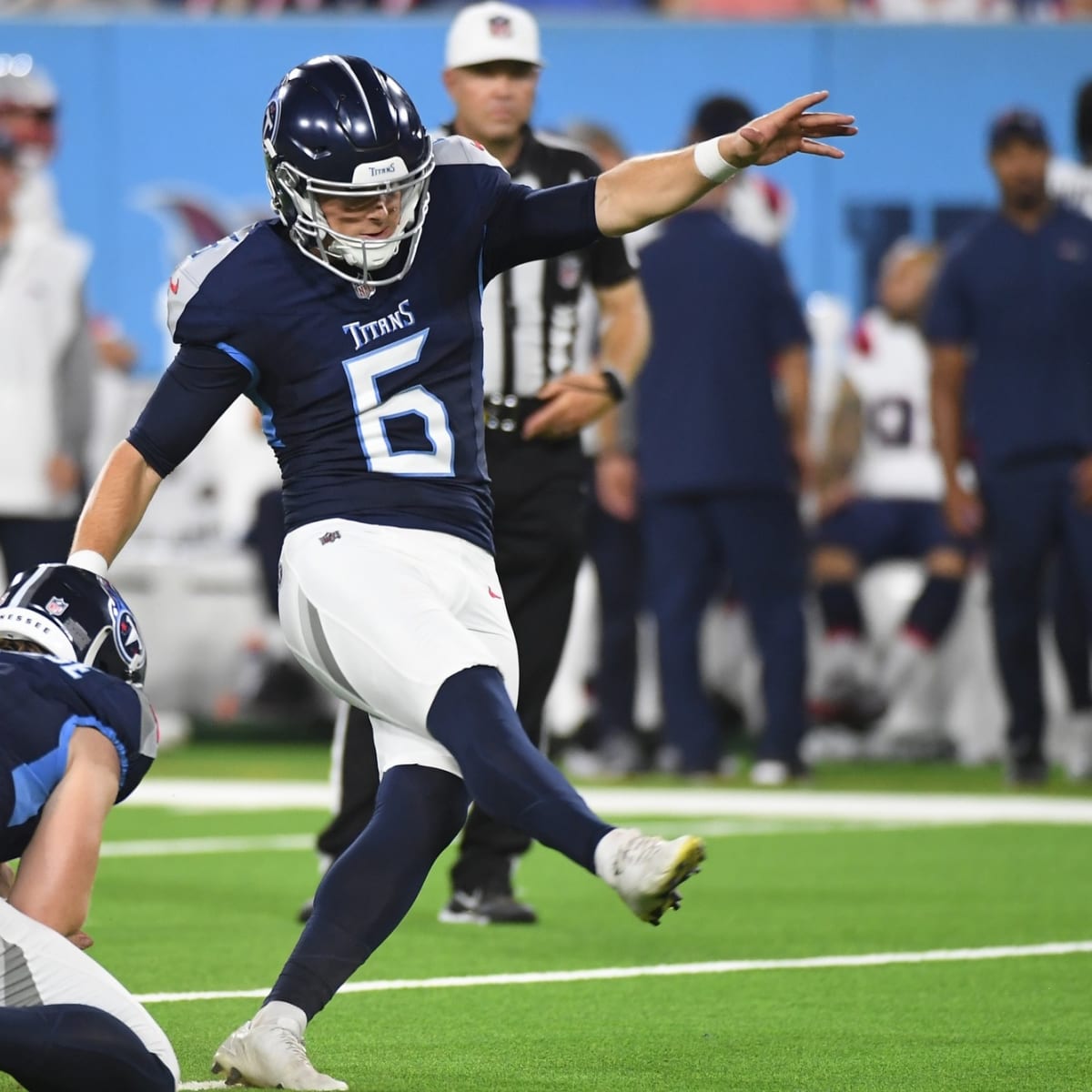 Tennessee Titans Kicker Michael Badgley Was in The First Round of