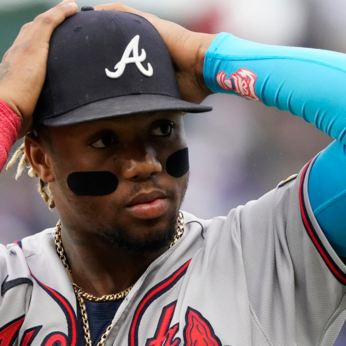 Multiple Fans Rush Field and Make Contact With Braves' Ronald Acuña -  Sports Illustrated