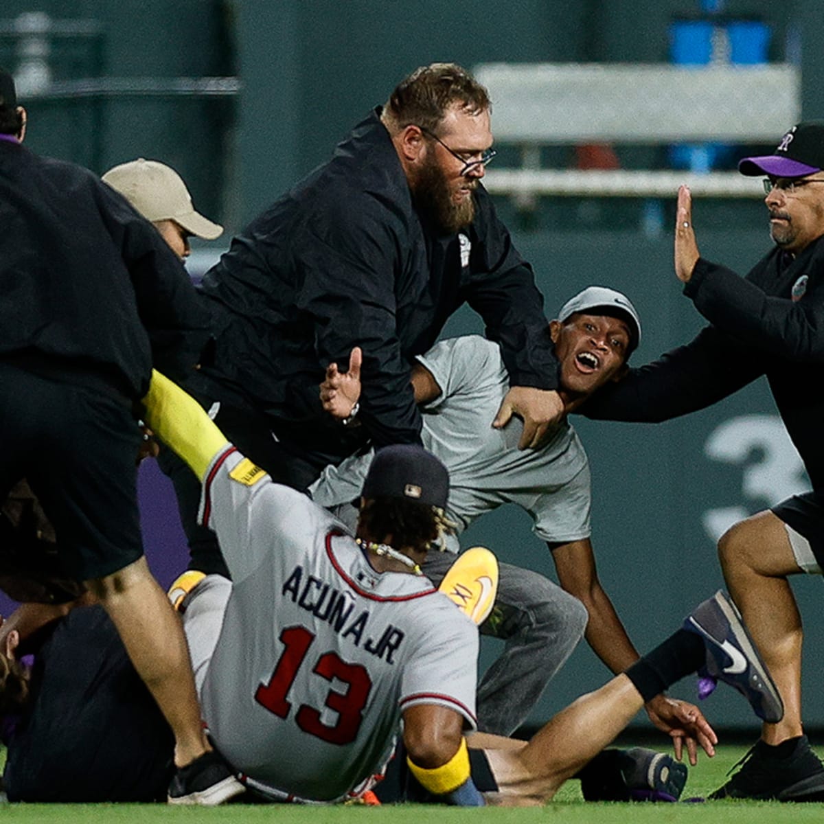 Fans who made contact with Braves star Ronald Acuña Jr. charged