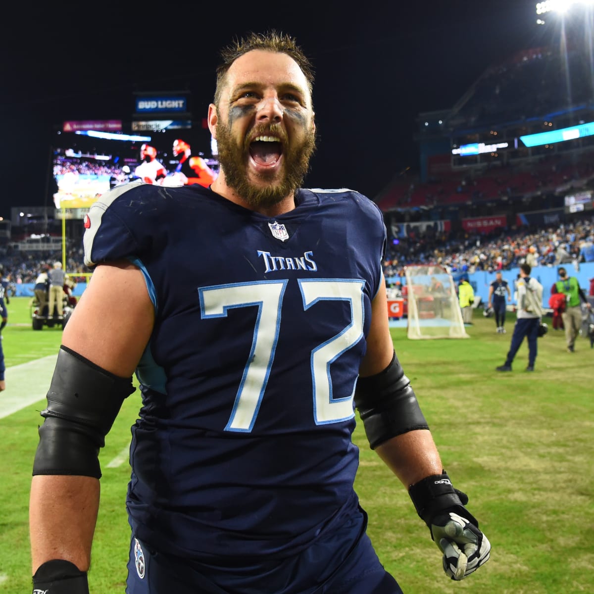 Tennessee Titans offensive tackle David Quessenberry (72) plays during an  NFL football game against the Kansas City Chiefs on Sunday, Oct. 24, 2021,  in Nashville, Tenn. (AP Photo/John Amis Stock Photo - Alamy