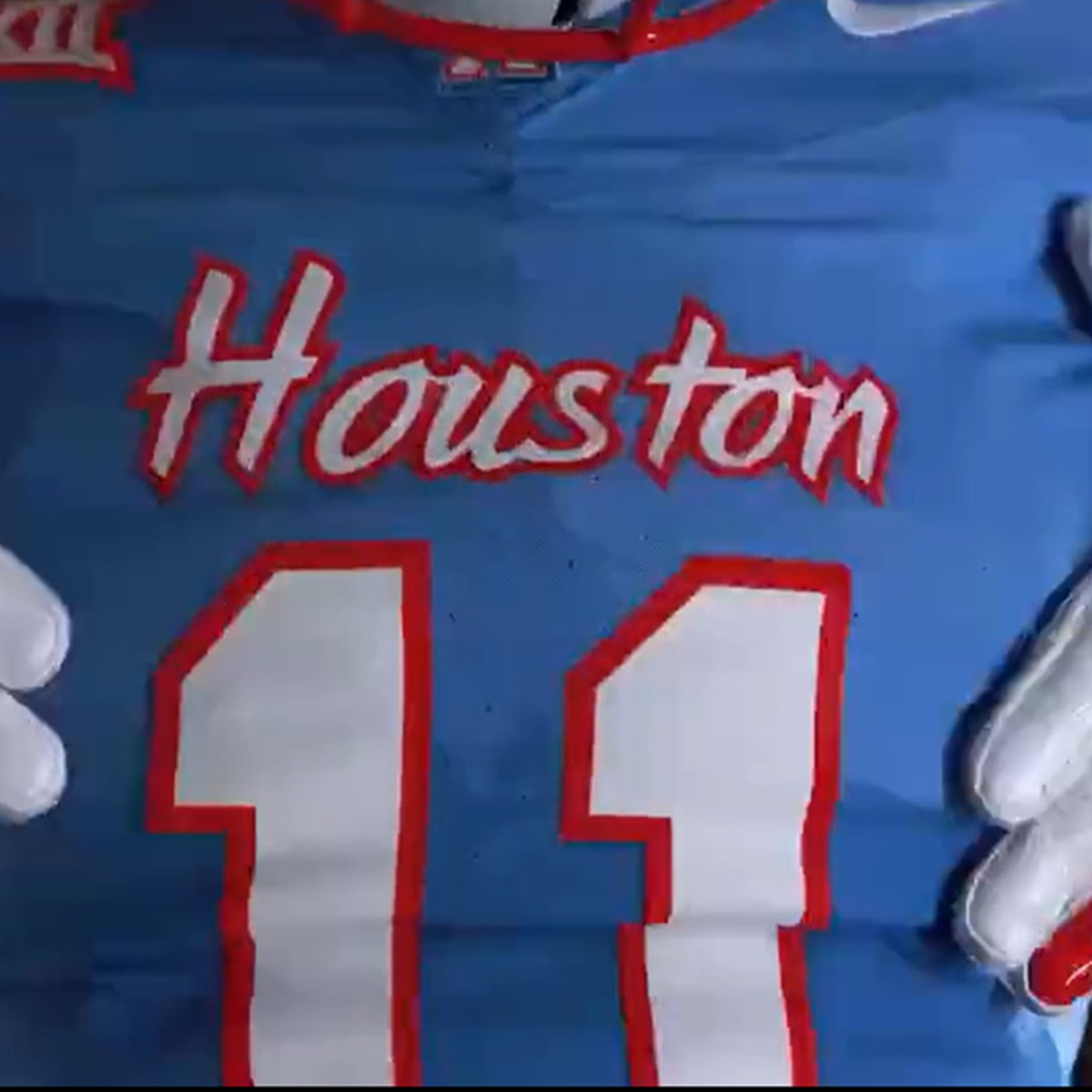 UH football uses throwback Oilers-like uniforms to enter new era