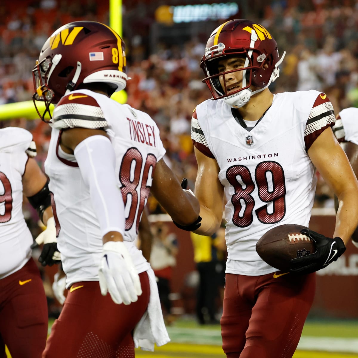 LOOK: Commanders in all-white uniforms for preseason debut