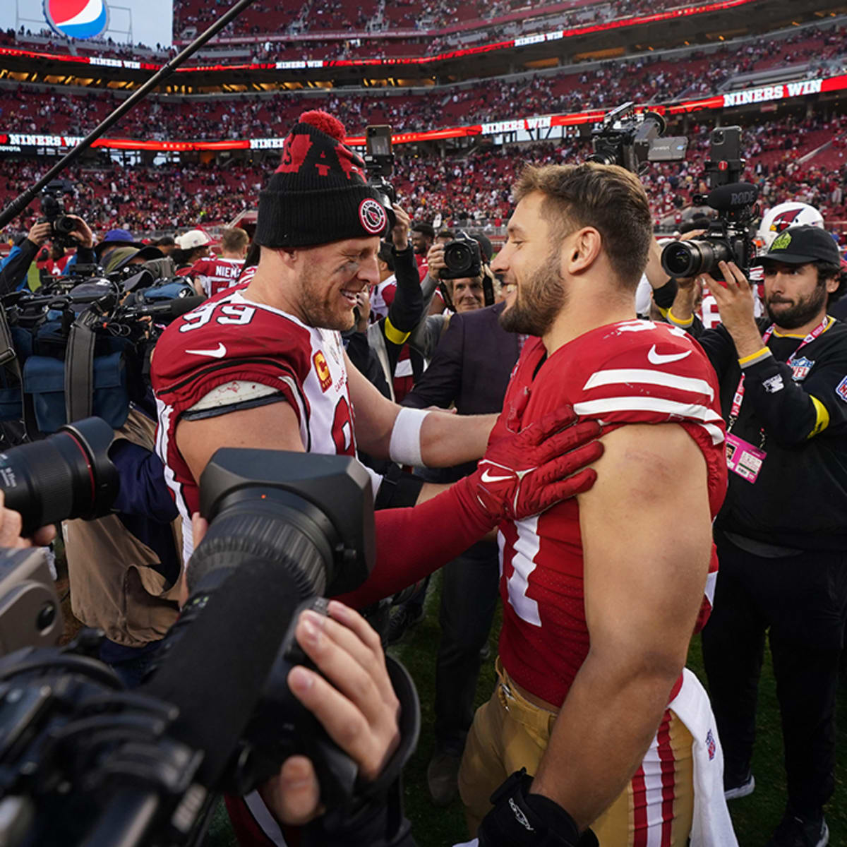 As J.J. Watt exits NFL stage, 49ers' Nick Bosa seizing spotlight