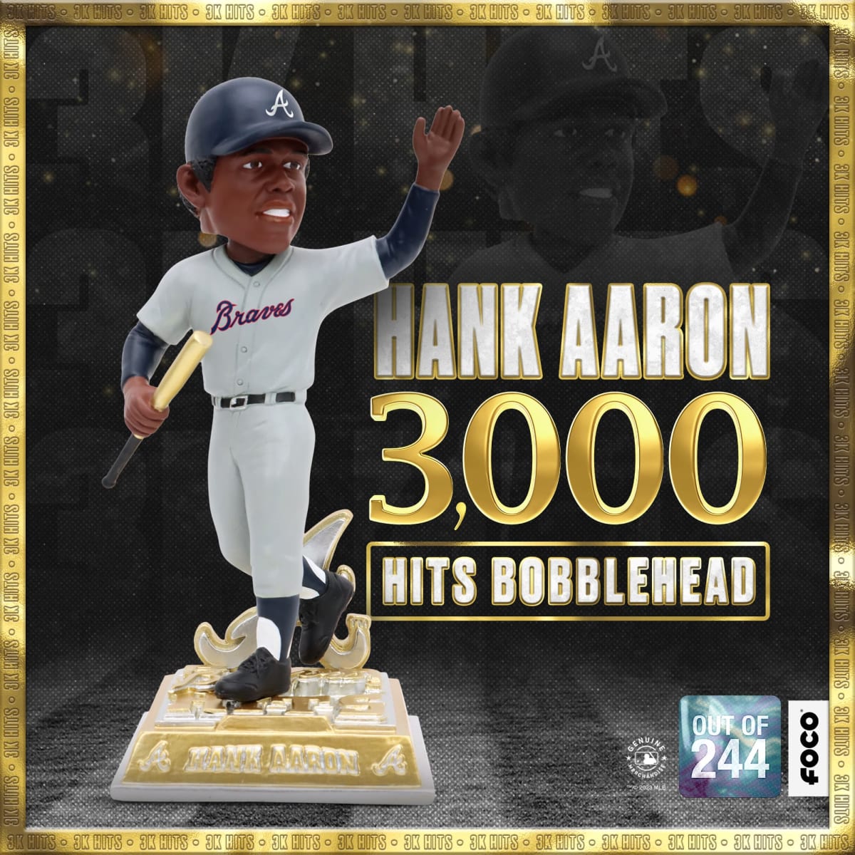 Hank Aaron Atlanta Braves 715th Home Run Moment Bobblehead FOCO