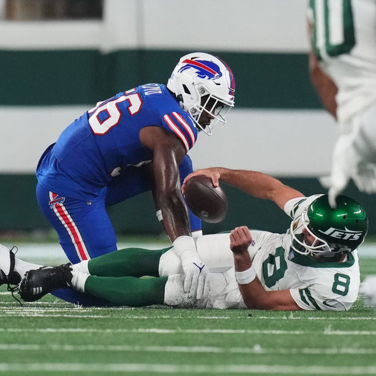 Aaron Rodgers injures Achilles, New York Jets beat Buffalo Bills in overtime