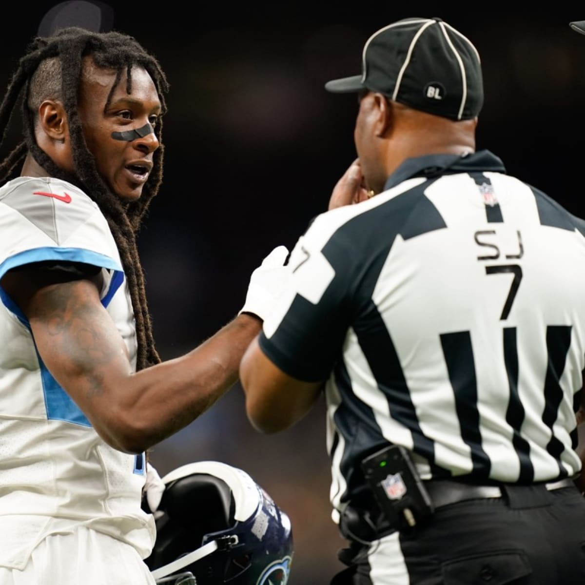 Houston Texans wide receiver DeAndre Hopkins (10) on the field during  warm-ups before an NFL football game against the Los Angeles Chargers,  Sunday, September 22, 2019 in Carson, Calif. The Texans defeated