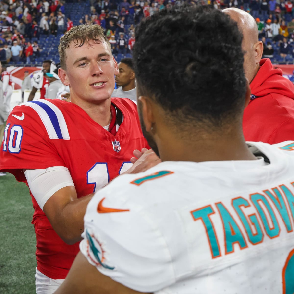 Bama Battle: New England Patriots' Mac Jones vs. Miami Dolphins' Tua  Tagovailoa - Sports Illustrated New England Patriots News, Analysis and More