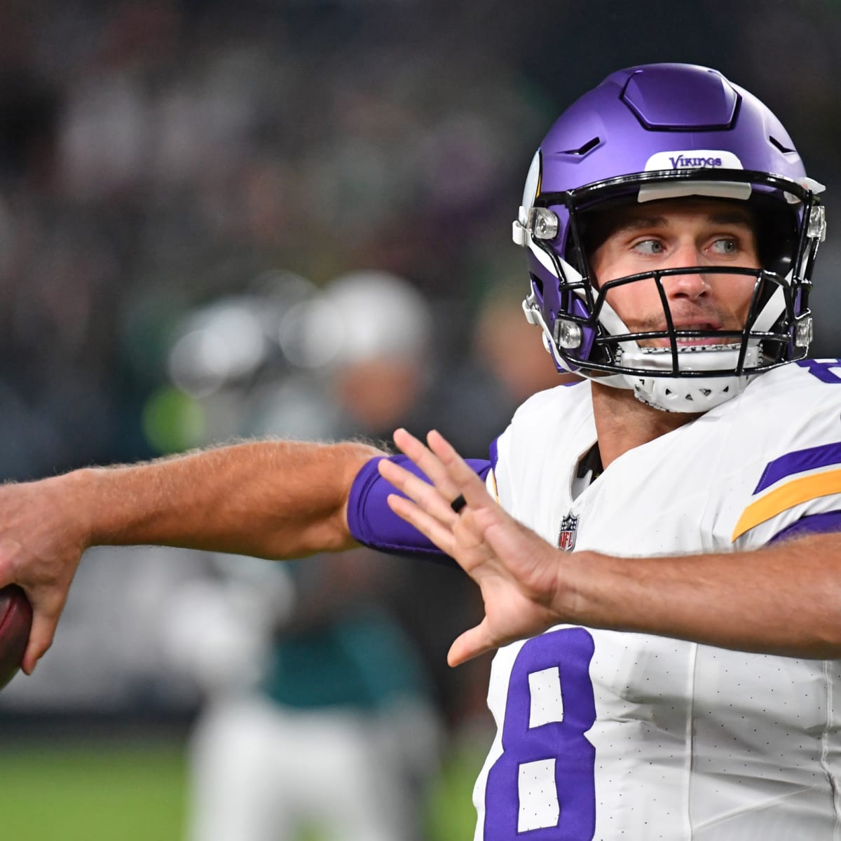 Las Vegas, Nevada, USA. 3rd Feb, 2022. Minnesota Vikings quarterback Kirk  Cousins (8) during the NFC