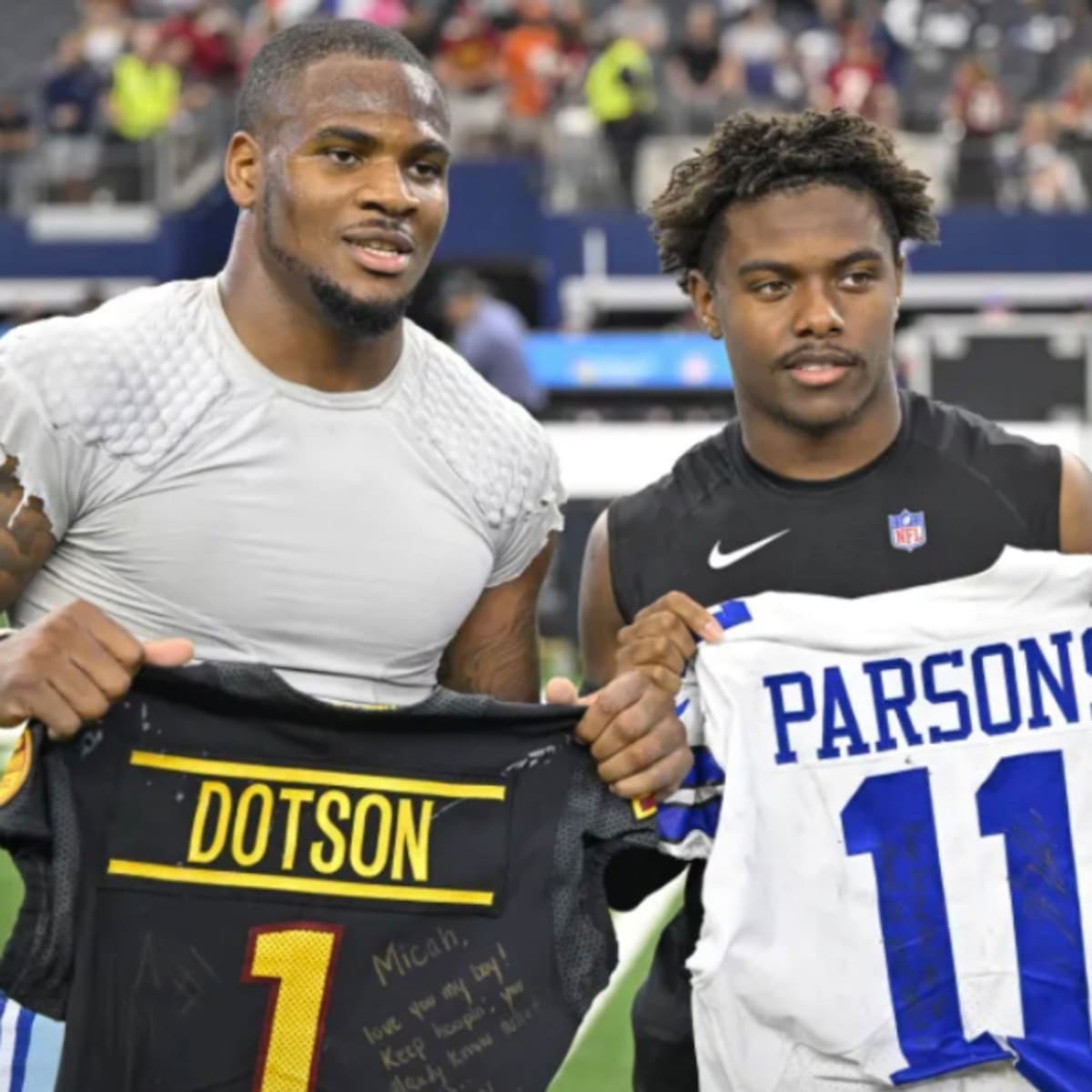 Micah Parsons sends message to Jahan Dotson ahead of Cowboys-Commanders  matchup