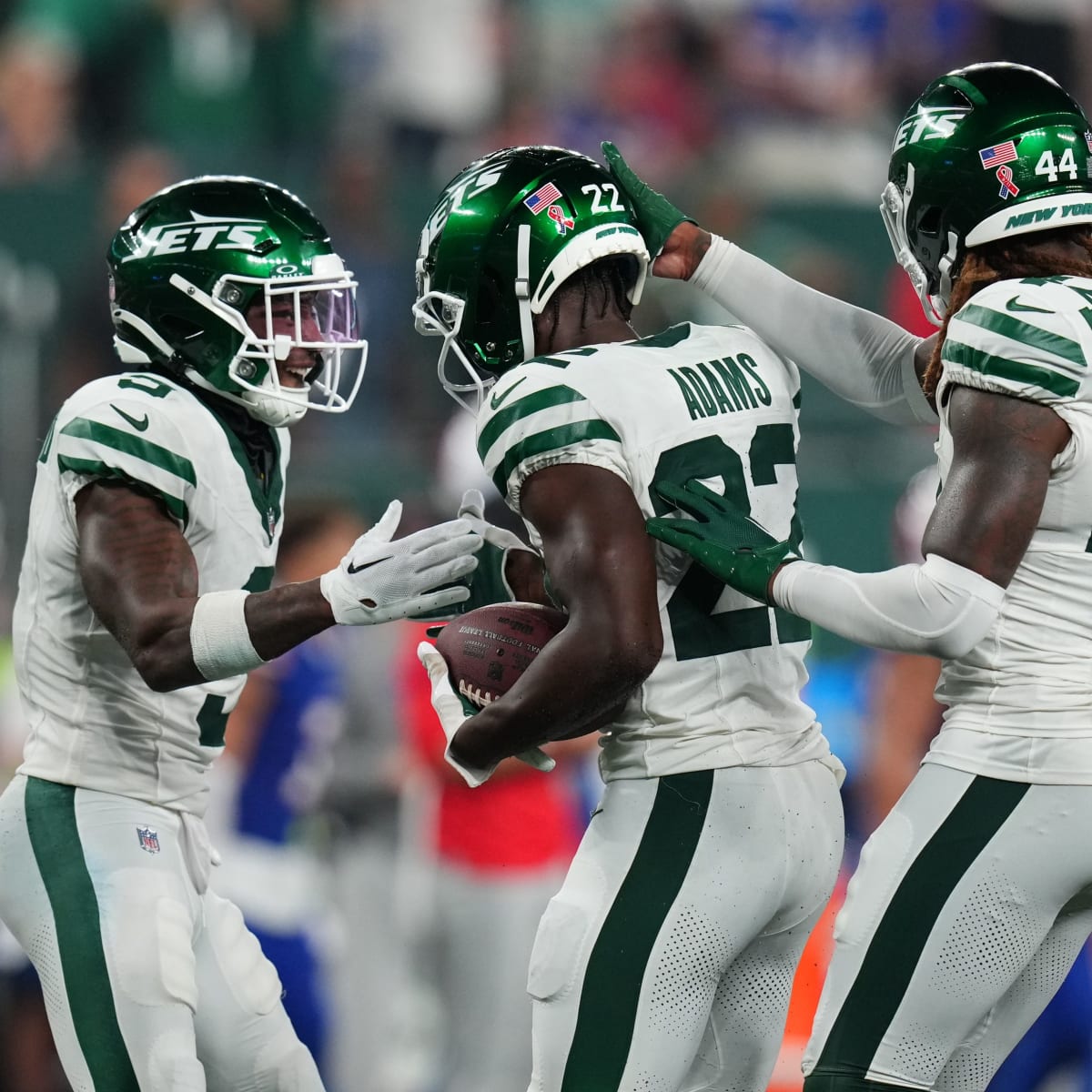 New York Jets safety Tony Adams (22) during an NFL football game