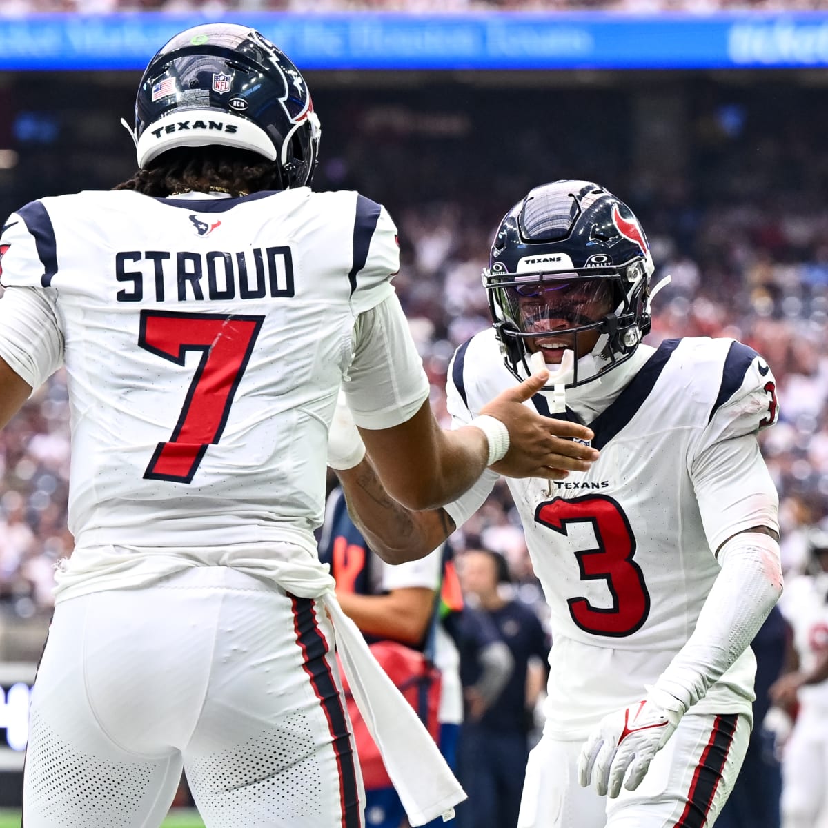 Texans' C.J. Stroud throws to Tank Dell at rookie minicamp