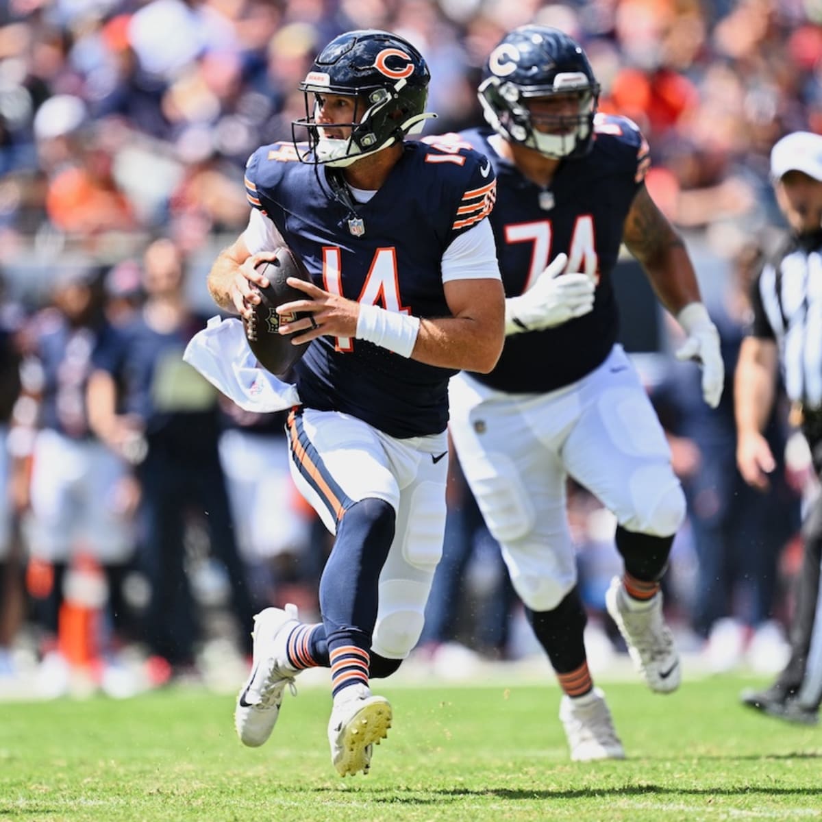 chicago bears signed football