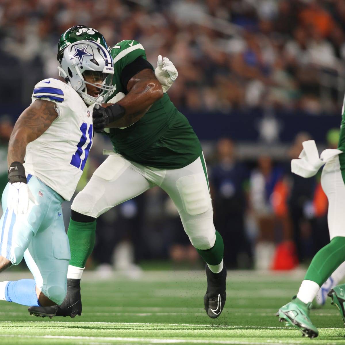 Dallas Cowboys linebacker Micah Parsons' pressure of quarterback