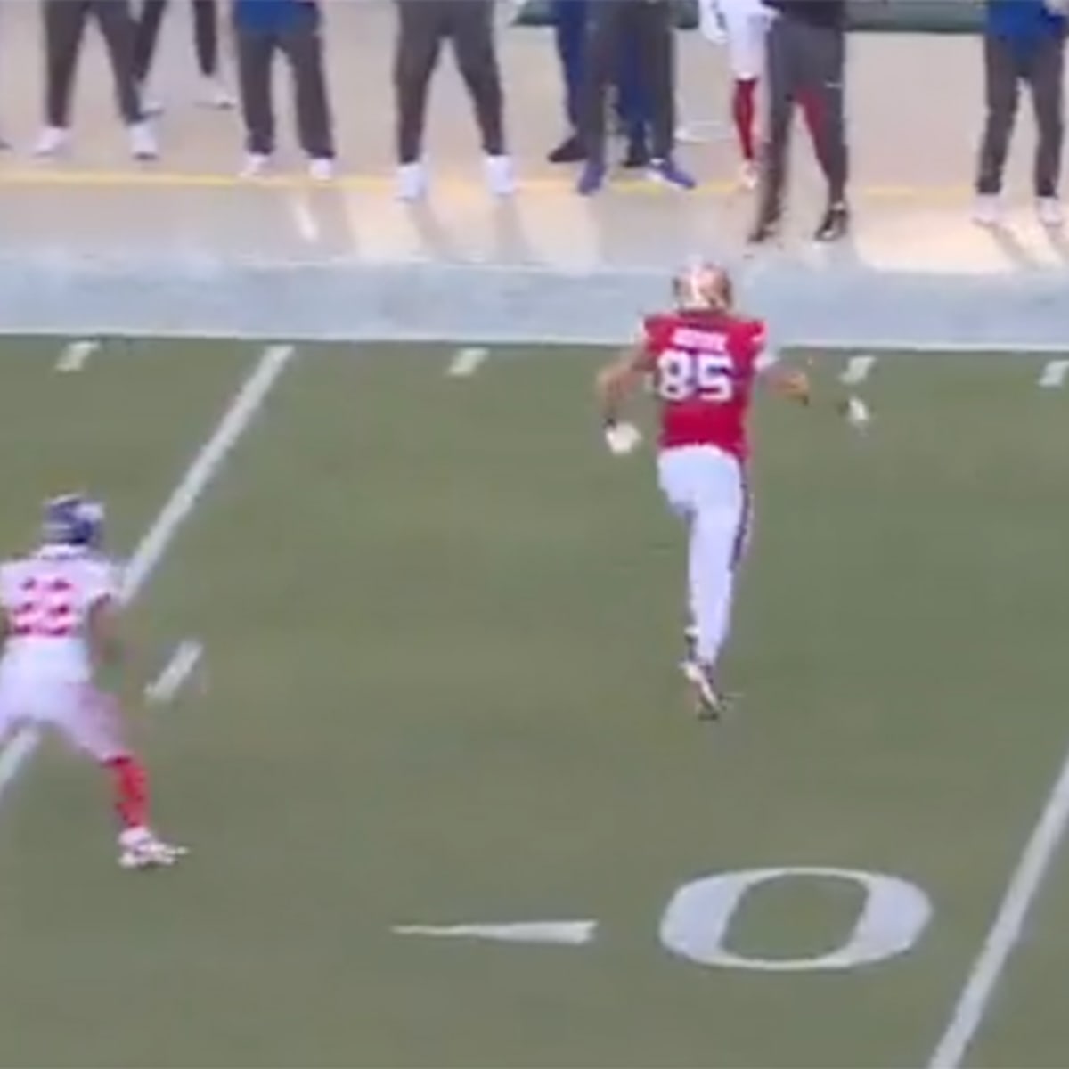 George Kittle Celebrated Like a DB After Impressively Preventing