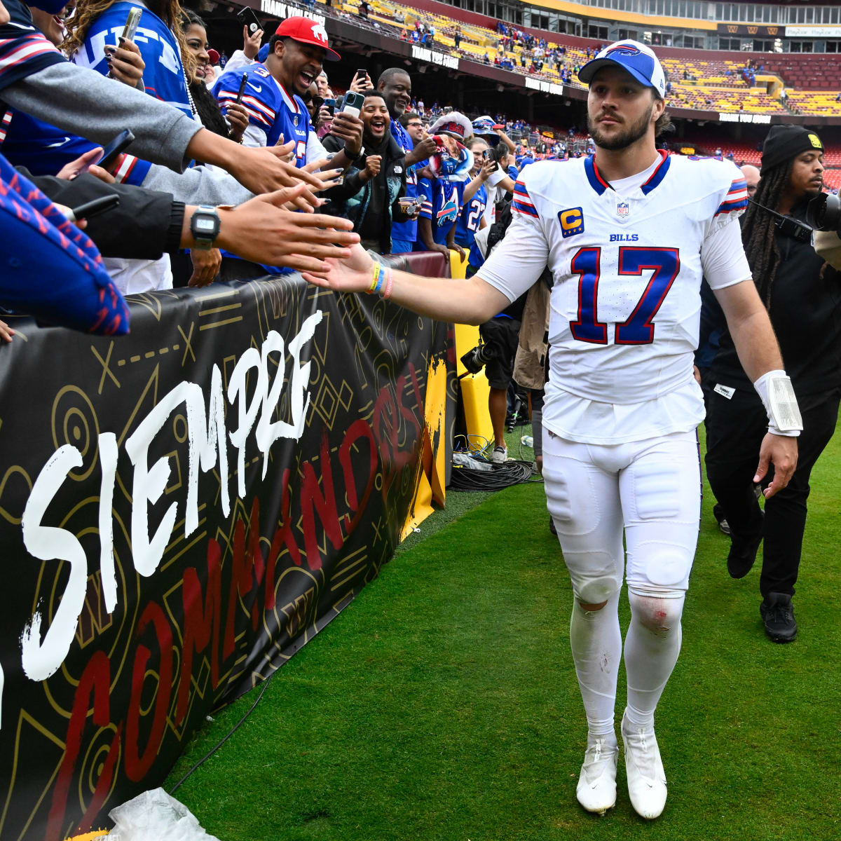 Tennessee Titans vs. Buffalo Bills. Fans support on NFL Game