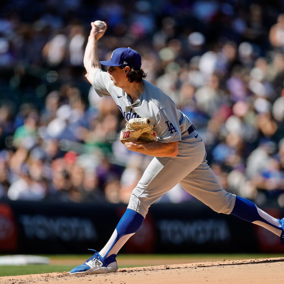 Lance Lynn pitches against the Rockies after the Dodgers retire