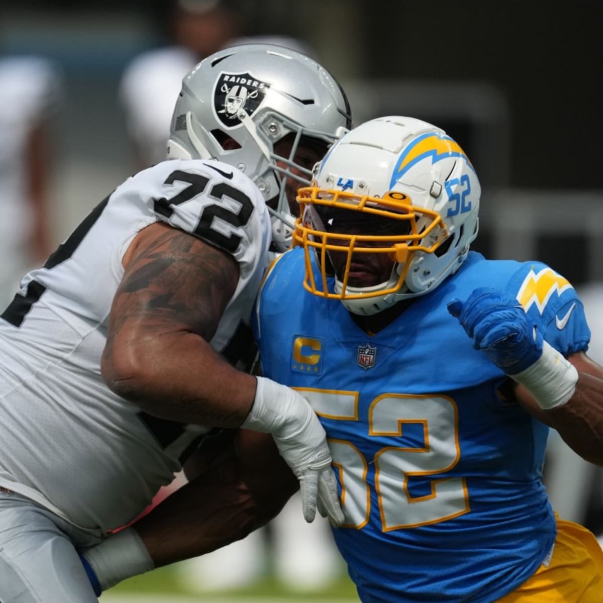 Raiders without 4 starters as Marinelli runs defense vs. L.A. Chargers