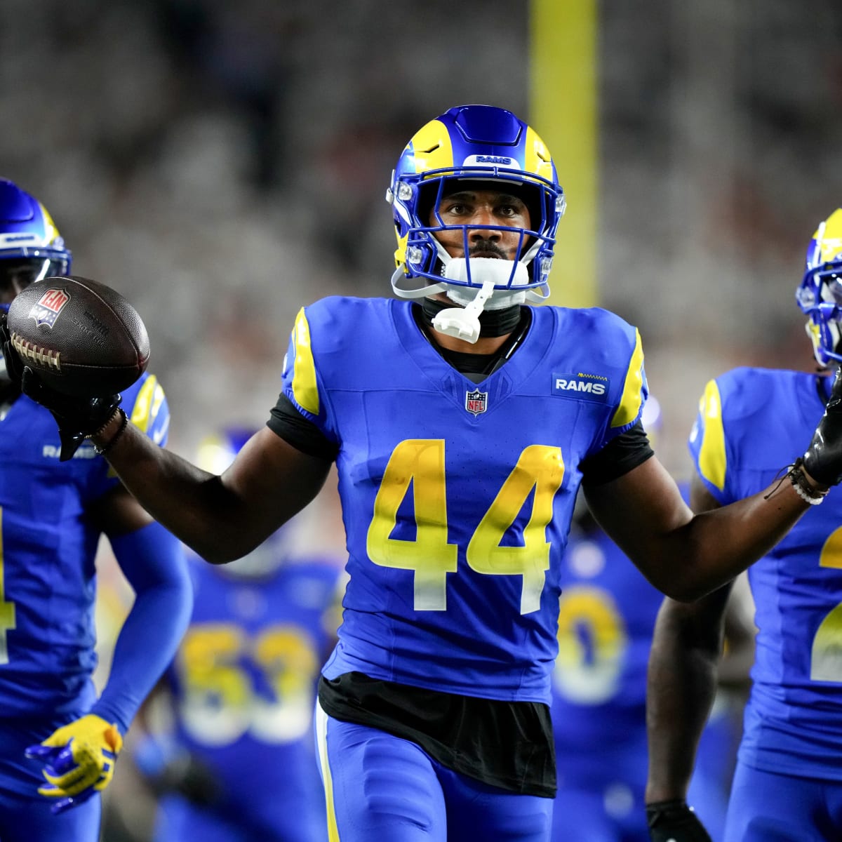 WATCH: Ahkello Witherspoon Gets Huge Interception For Los Angeles Rams vs.  Philadelphia Eagles - NFL Tracker - Sports Illustrated LA Rams News,  Analysis and More