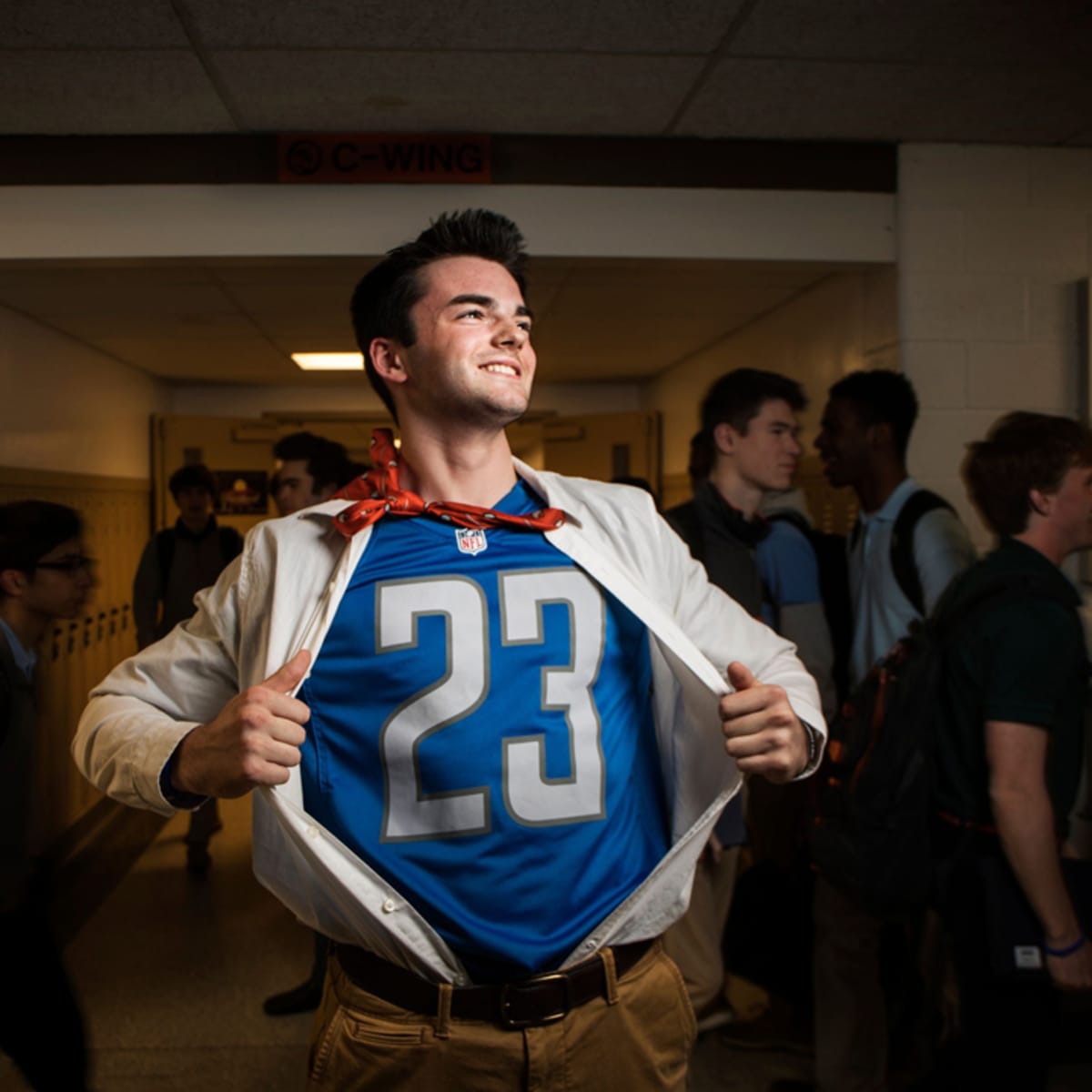 Detroit Lions superfan Ron 'Crackman' Crachiola