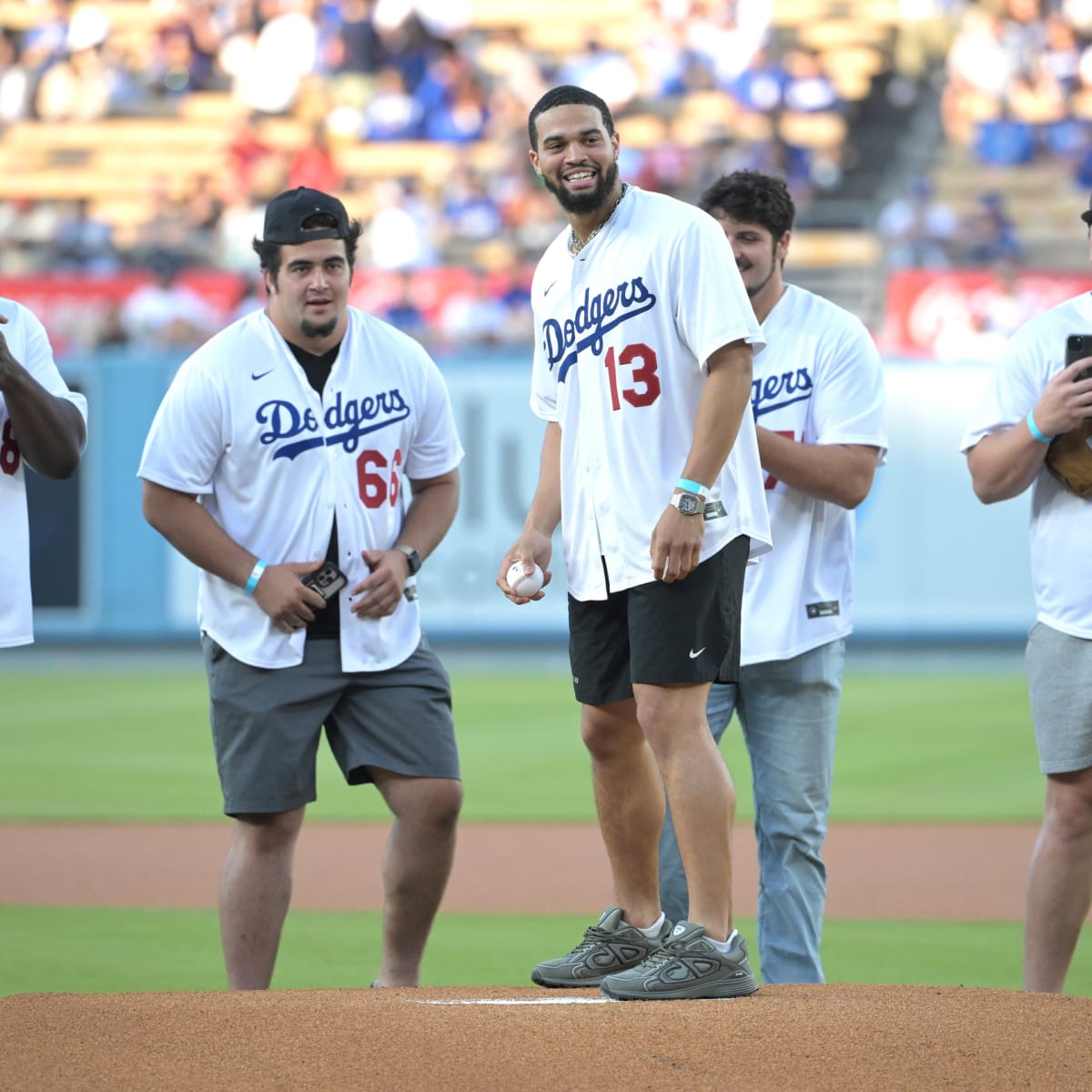 USC QB Caleb Williams featured on LA Dodgers bobblehead