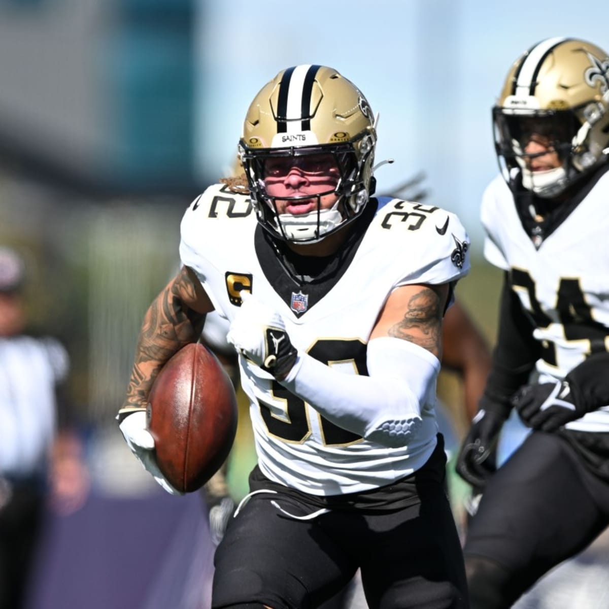 Saints Debut Their Awesome New Black Helmets on Sunday in London