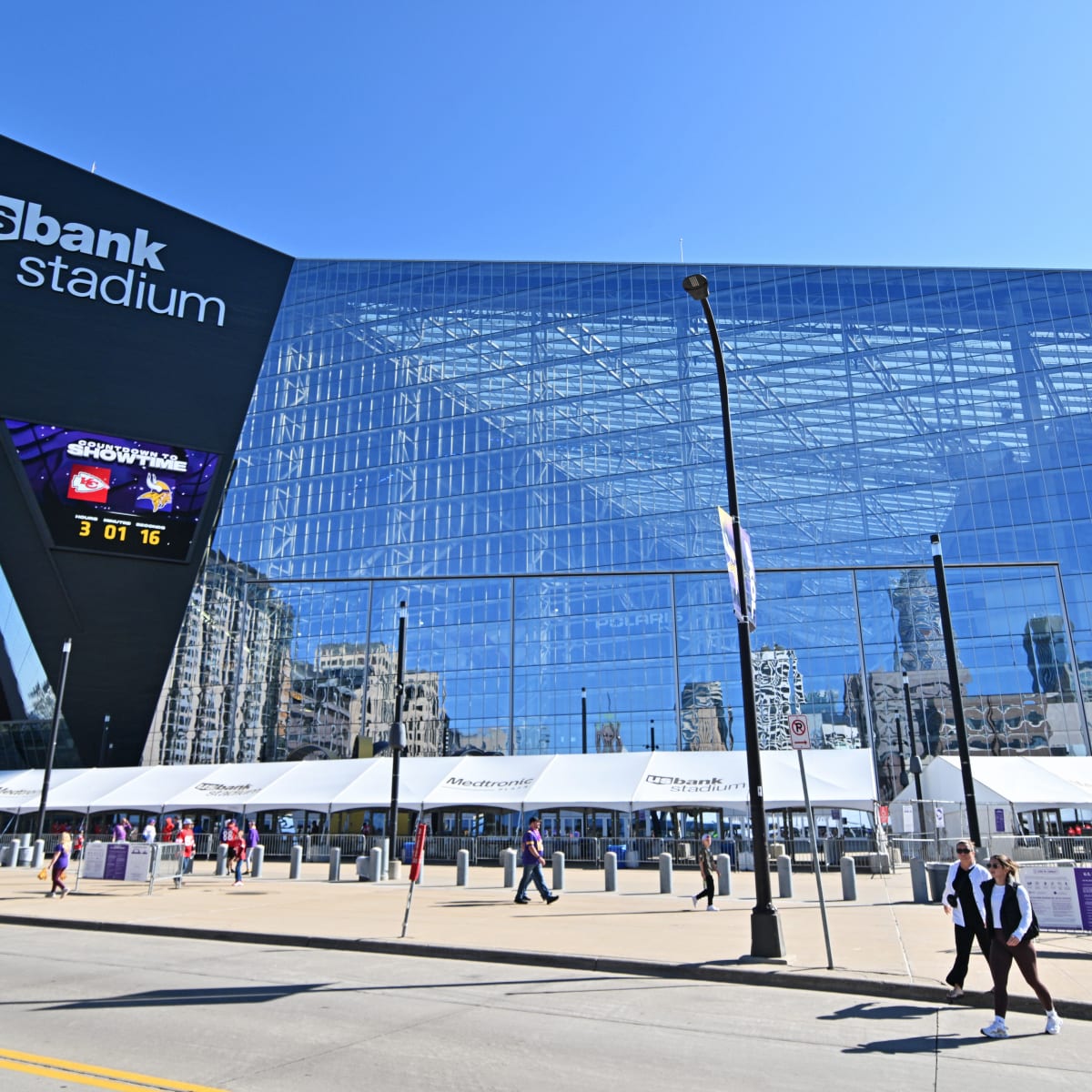 At U.S. Bank Stadium, it's first down and looking good