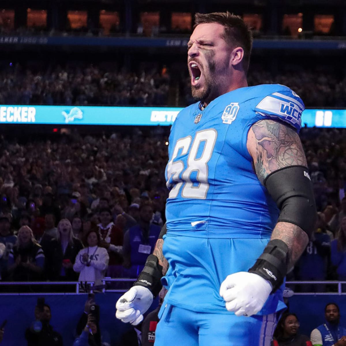 Lions trying multiple OL solutions with Taylor Decker's status in