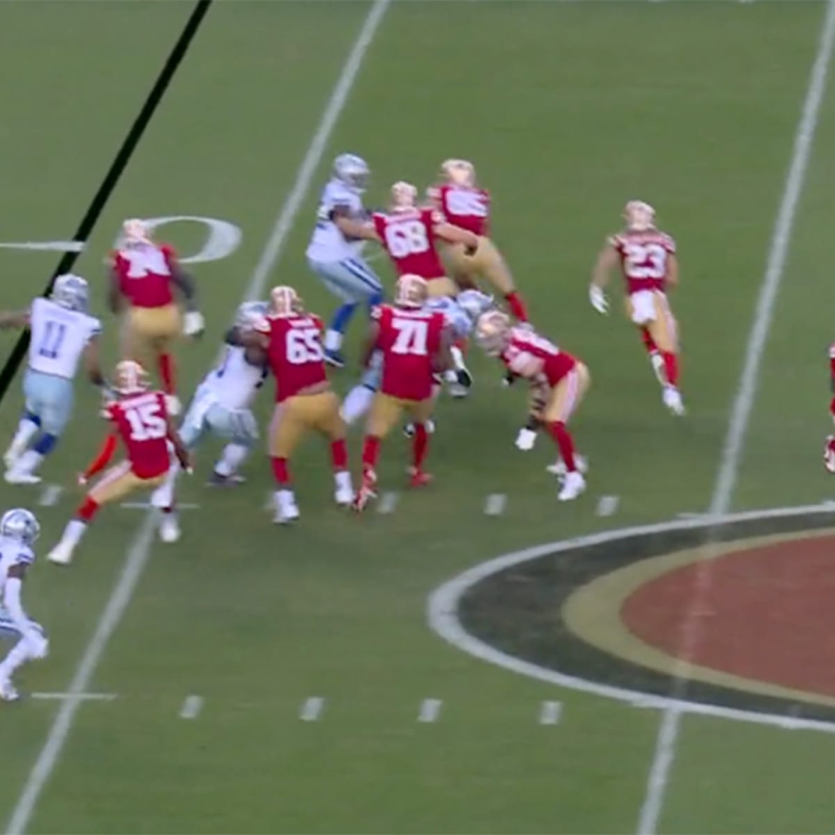 49ers score: Brock Purdy TD pass to George Kittle