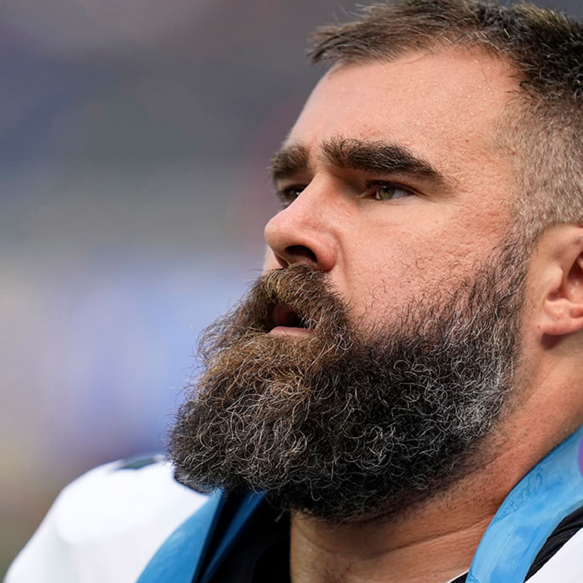 Eagles' Jason Kelce nearly breaks Philadelphia Union drum mallet before game