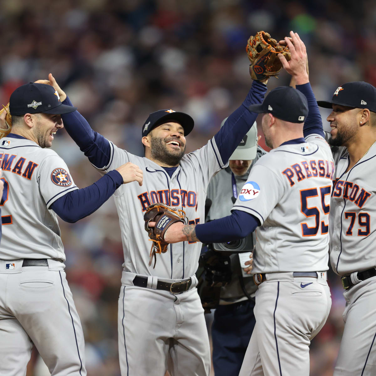 Astros are heavy World Series favorites with four teams left in