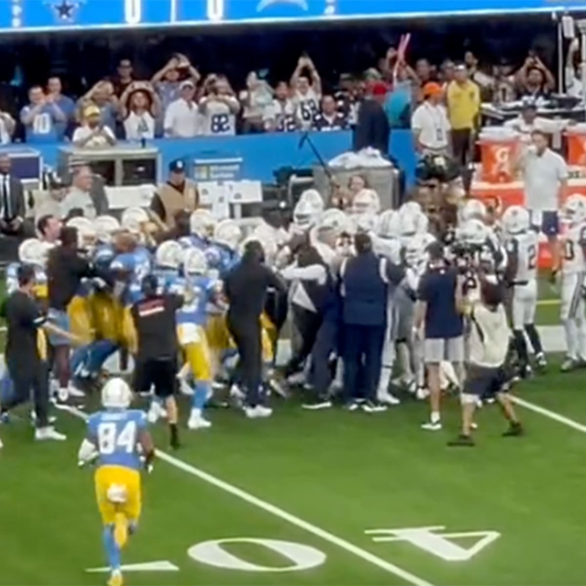 Cowboys sideline exclusive: What sparked pregame skirmish between Dallas, LA  Chargers?