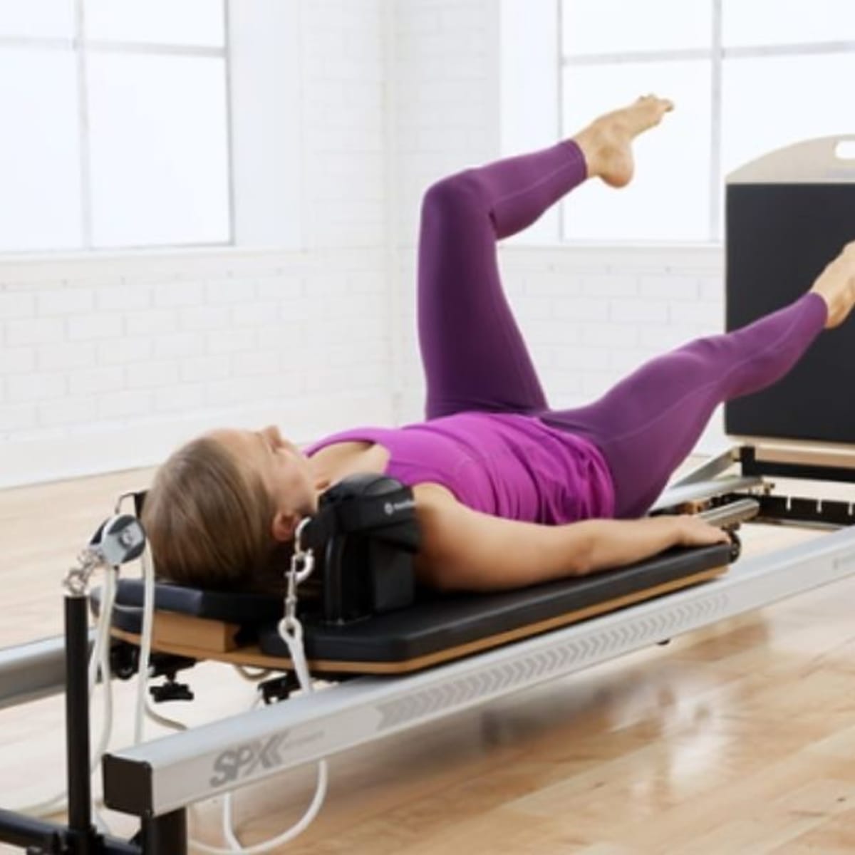 Double Leg Press Exercise Pilates Reformer Yoga