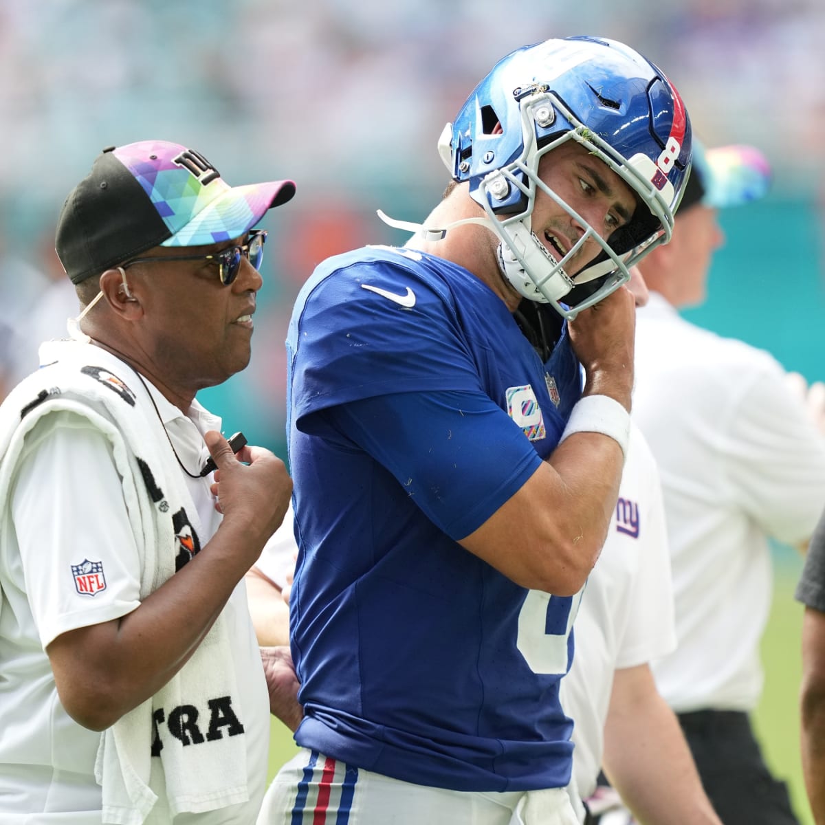 Giants QB Daniel Jones suffered ankle sprain in Week 14 loss