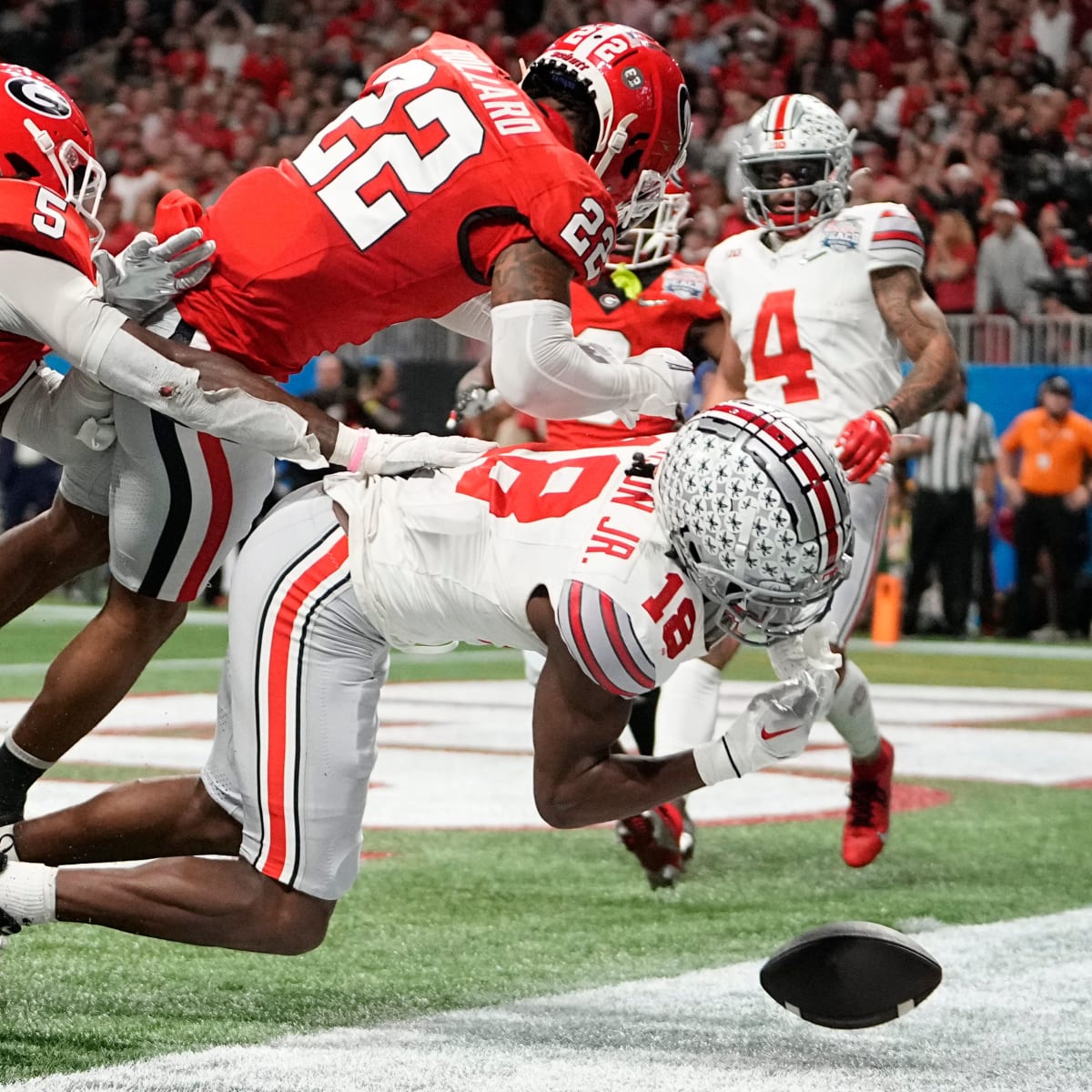 Marvin Harrison Jr. Hits 100-Yard Mark Early in Second Quarter, Hauls in  Two Touchdown Passes in First Half Against Georgia