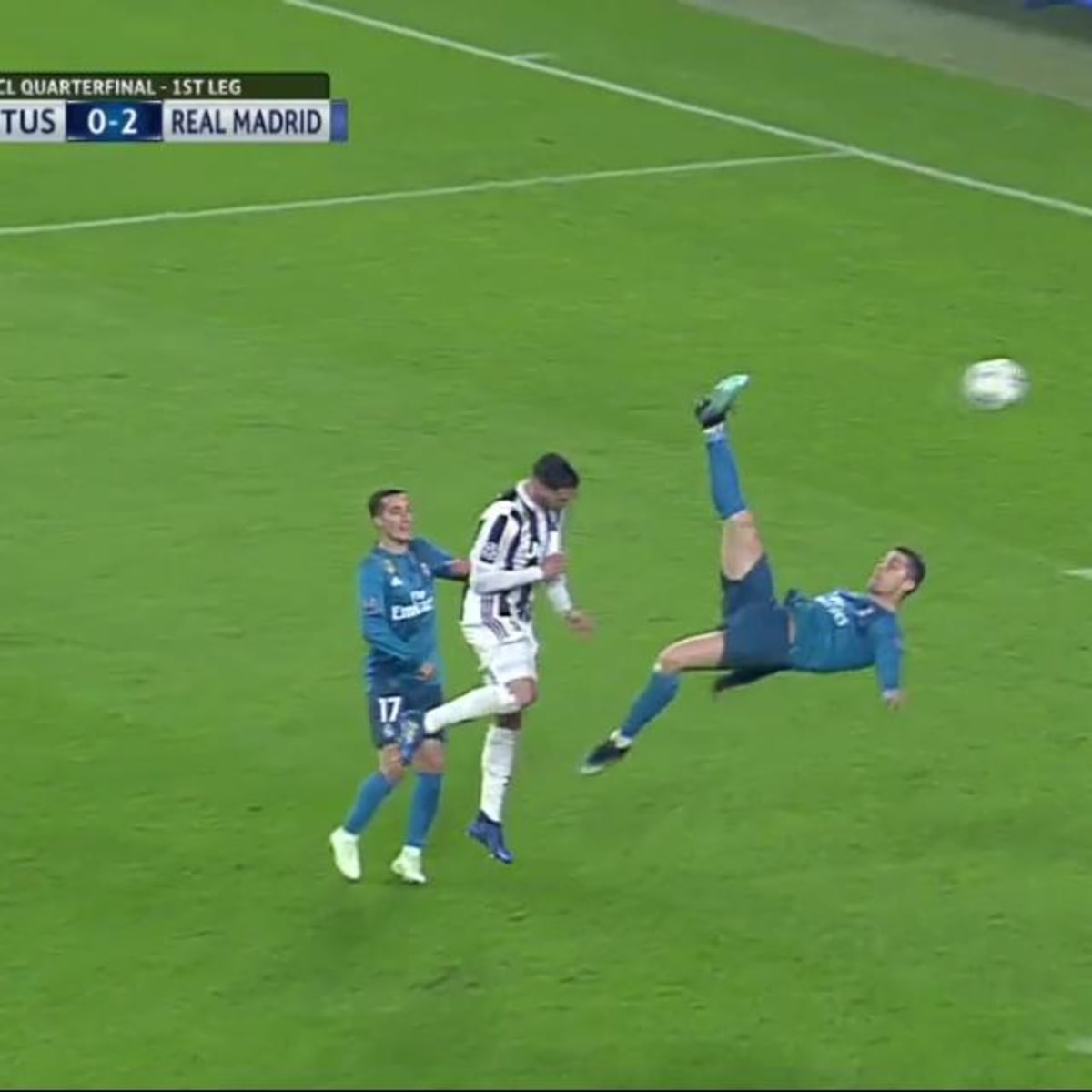 cr7 bicycle kick in game