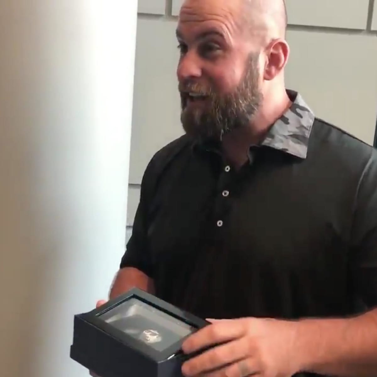 Former Eagles long-snapper Jon Dorenbos got his Super Bowl ring