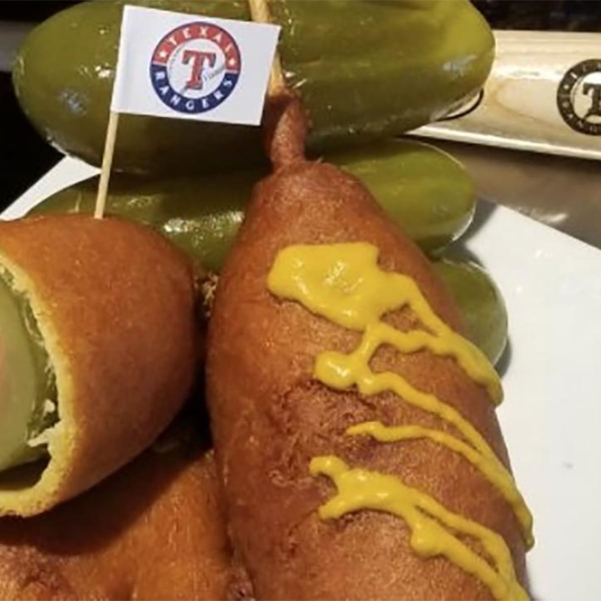 Texas Rangers Dilly Dog! It's here! Globe Life Park, home of the Texas  Rangers, has announced its new food offerings fo…