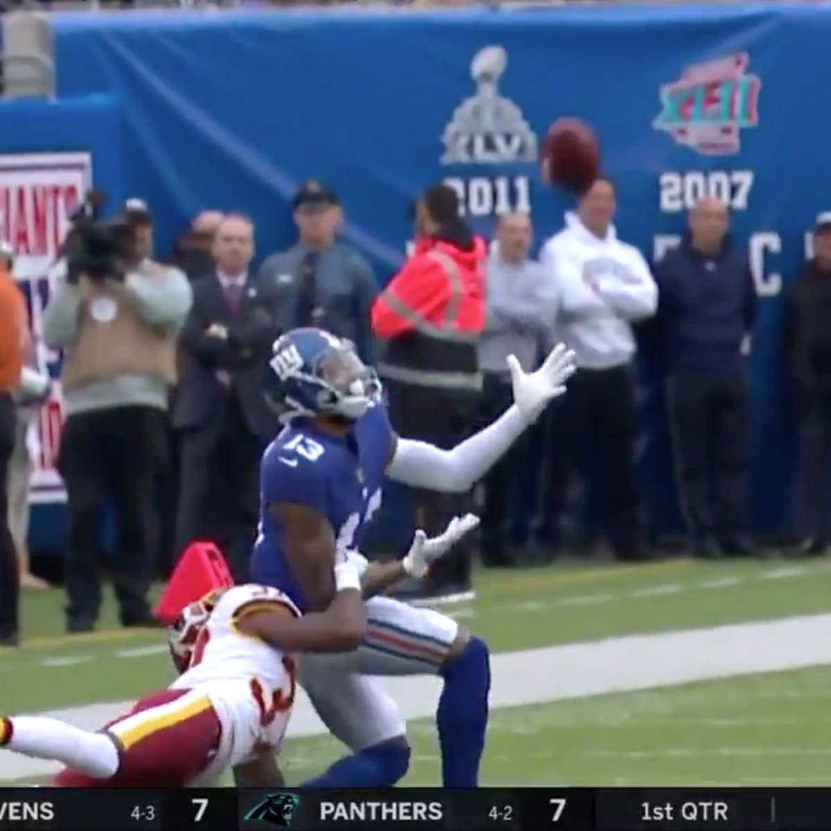 New York Giants receiver Odell Beckham Jr. Proves he is Spider-Man with  Circus Catch 