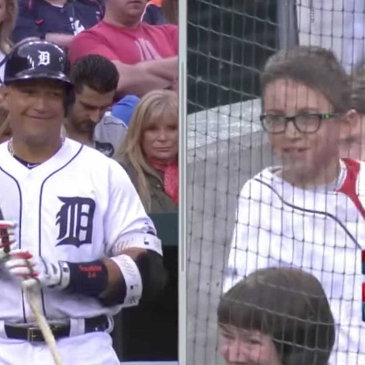 Tigers fan wears Miguel Cabrera jersey, gets bat (video) - Sports  Illustrated