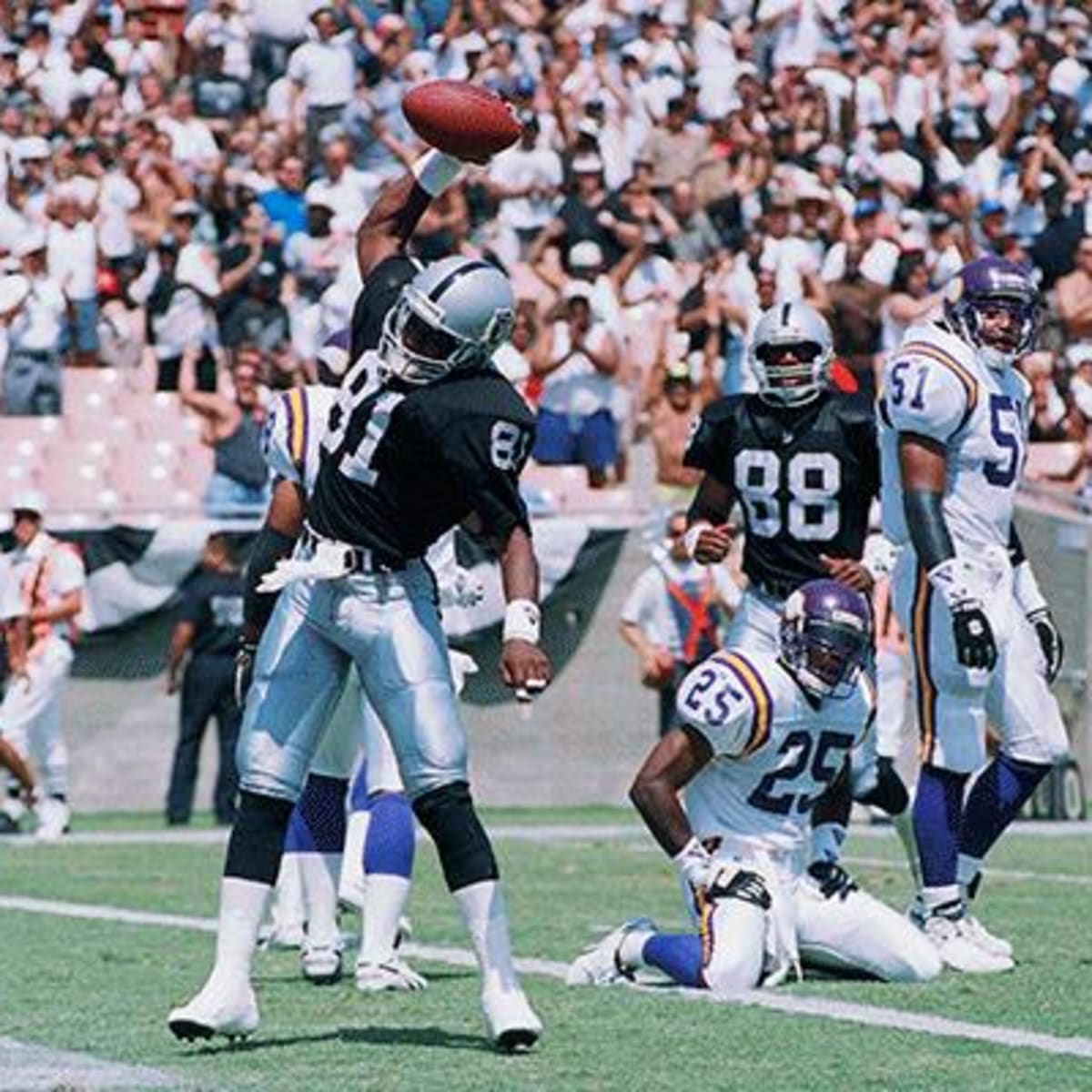 Oakland Coliseum memory includes Tim Brown setting an NFL record