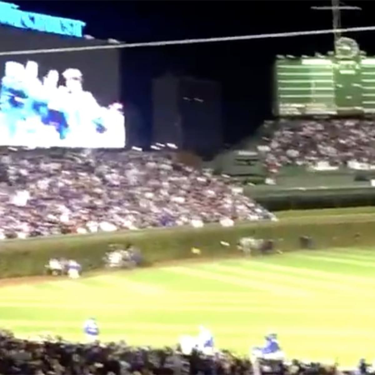 WS2016 Gm5: Cubs fans sing 'Go Cubs Go' after win 