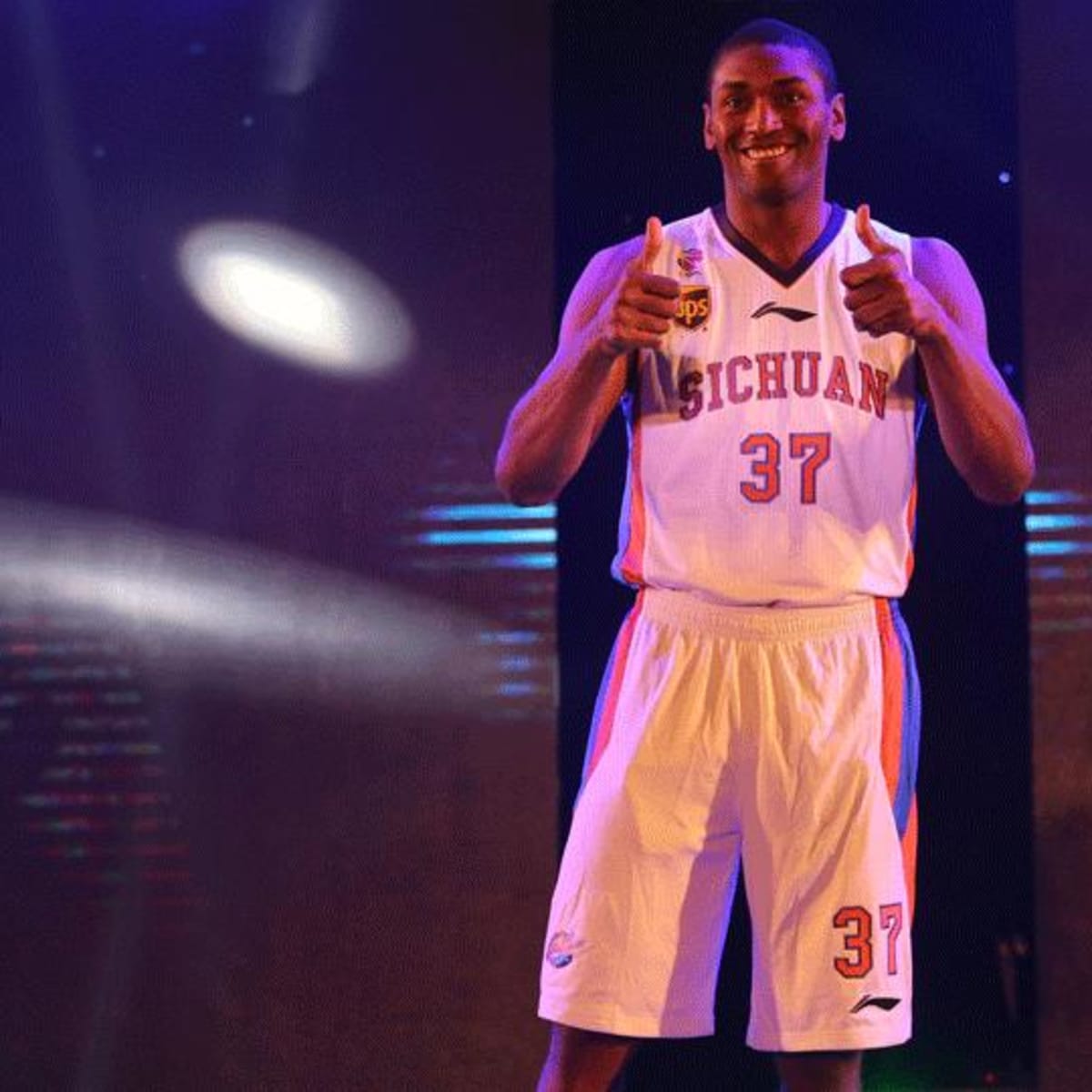 Metta World Peace is Actually Playing in His Panda Sneakers