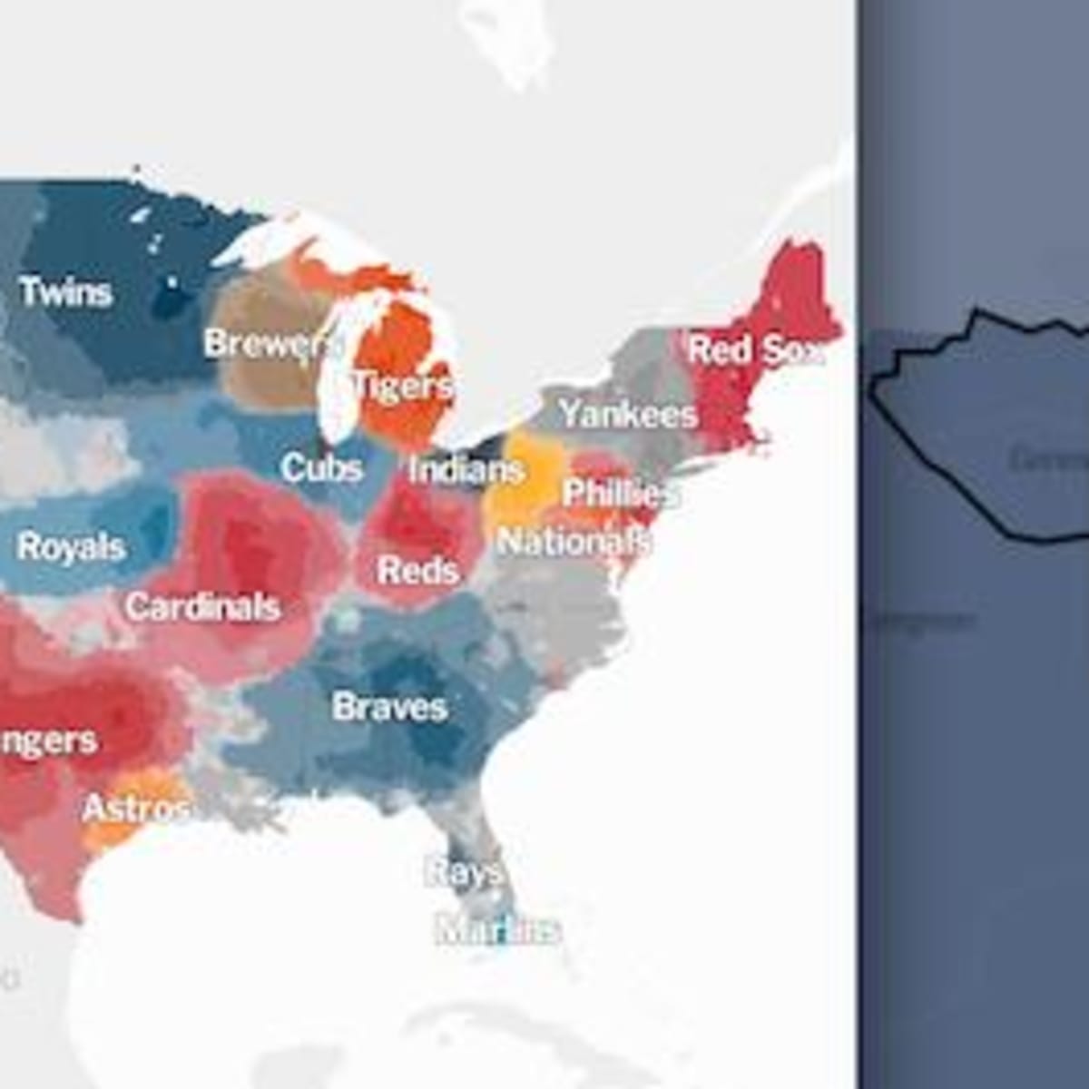 Interactive Map Breaks Down Mlb Fandom In Your Area Sports Illustrated