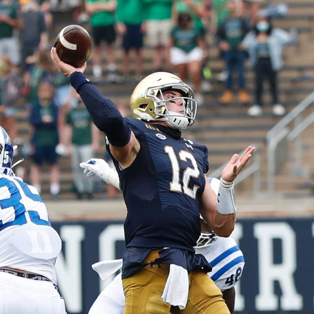 PFF College on X: Former Notre Dame QB Ian Book will be making his first # NFL start this weekend for the Saints. Primetime, Monday night.   / X