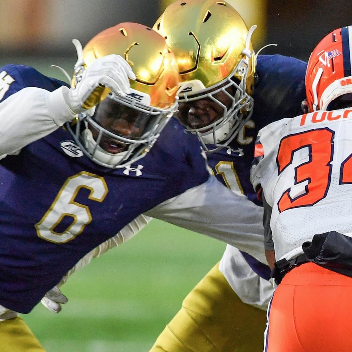 Saturday scouting report - Jeremiah Owusu-Koramoah (off-ball LB, Notre  Dame) - games to watch - Big Blue View