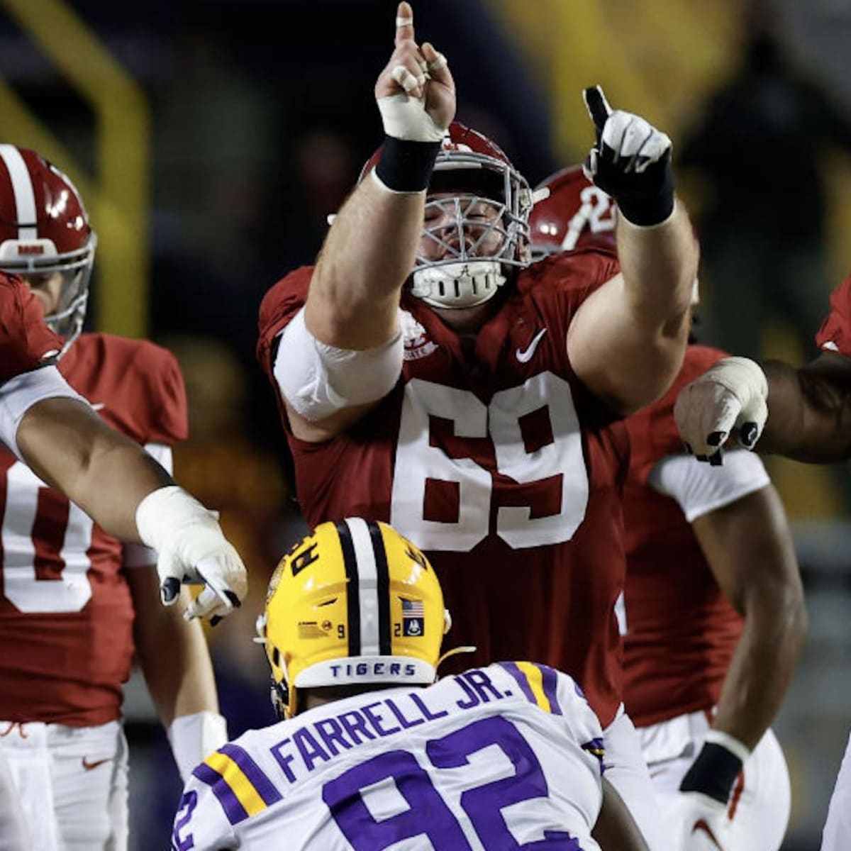 Landon Dickerson gets cool moment at end of Alabama win