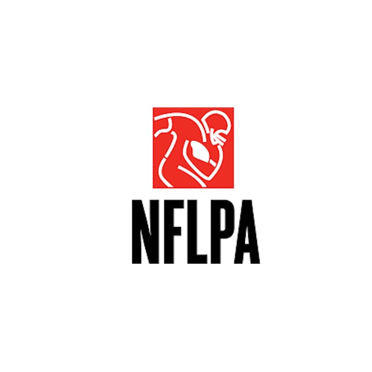 NFLPA Stacked Logo Red White