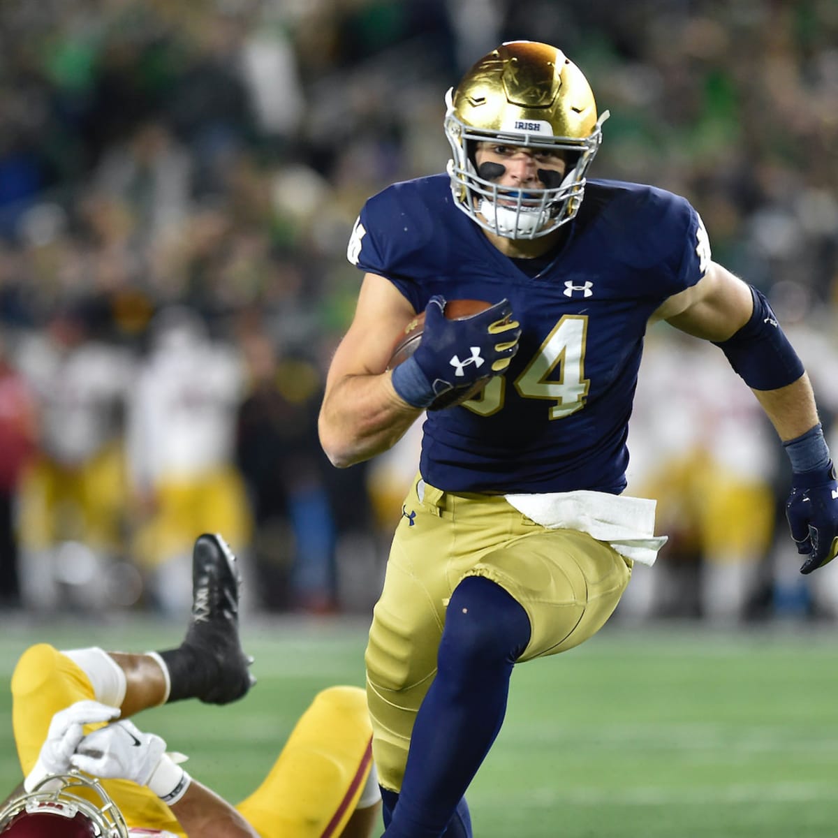 Notre Dame standout tight end Cole Kmet will immediately compete for a  starting spot with the Chicago Bears.